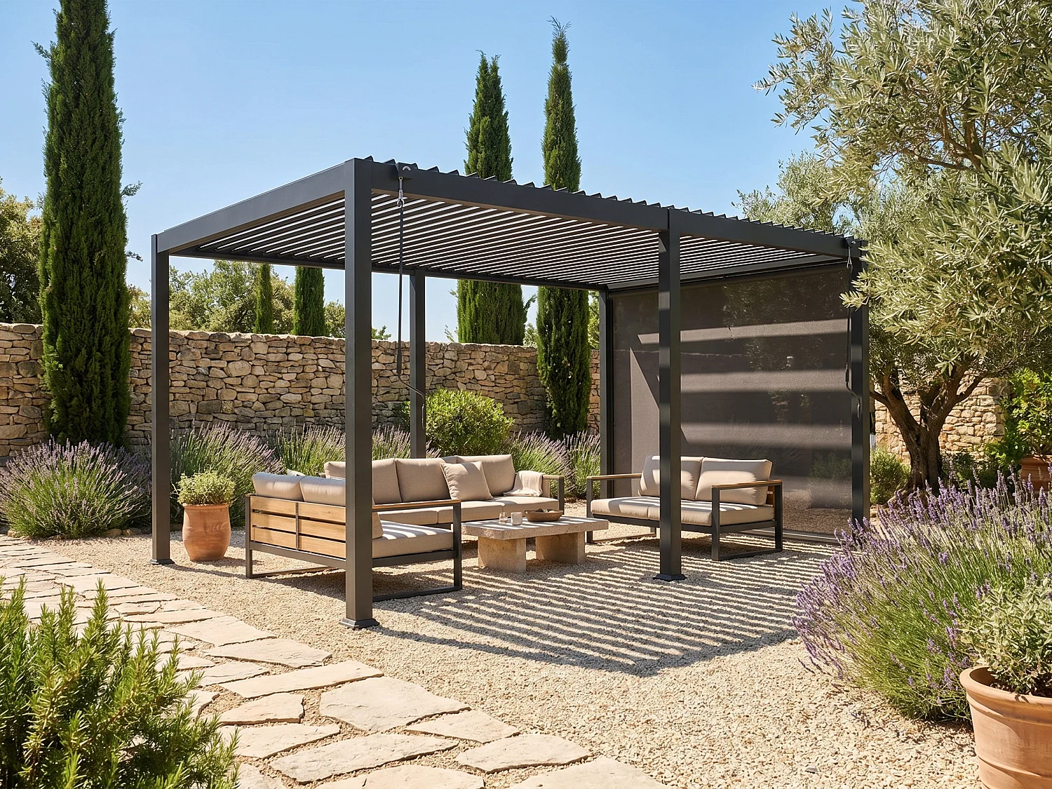 Bioclimatic Aluminium Pergola